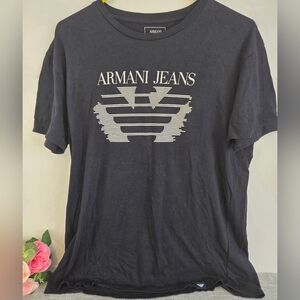 Armani‎ Jeans Women T Shirt Size XL Black